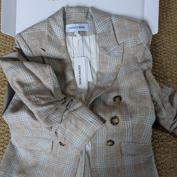 Veronica Beard Plaid Linen Suit - Picture 16 of 16